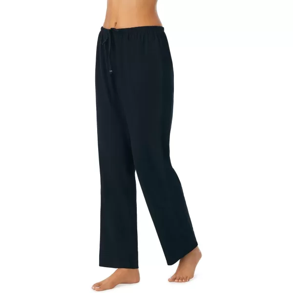 Nautica Womens Sleepwear Cotton Jersey Knit Pajama Sleep Pants Regular and Plus SizeBlack