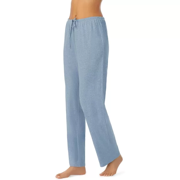 Nautica Womens Sleepwear Cotton Jersey Knit Pajama Sleep Pants Regular and Plus SizeHeather Blue