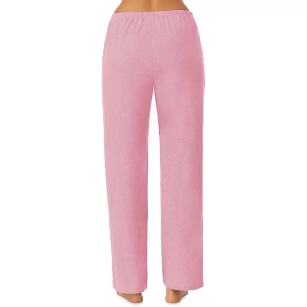 Nautica Womens Sleepwear Cotton Jersey Knit Pajama Sleep Pants Regular and Plus SizeHeather Pink
