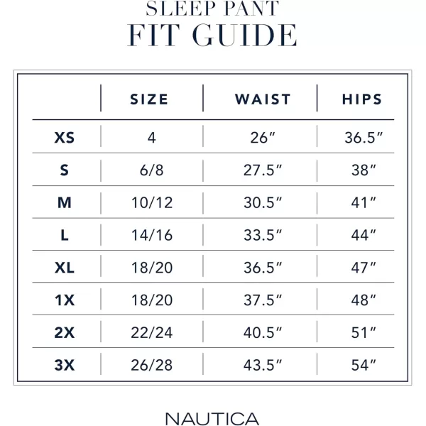 Nautica Womens Sleepwear Cotton Jersey Knit Pajama Sleep Pants Regular and Plus SizeHeather Pink