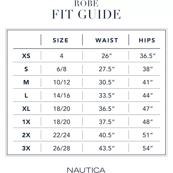 Nautica Womens Sleepwear Cotton Jersey Knit Robe Regular and Plus SizeNavy
