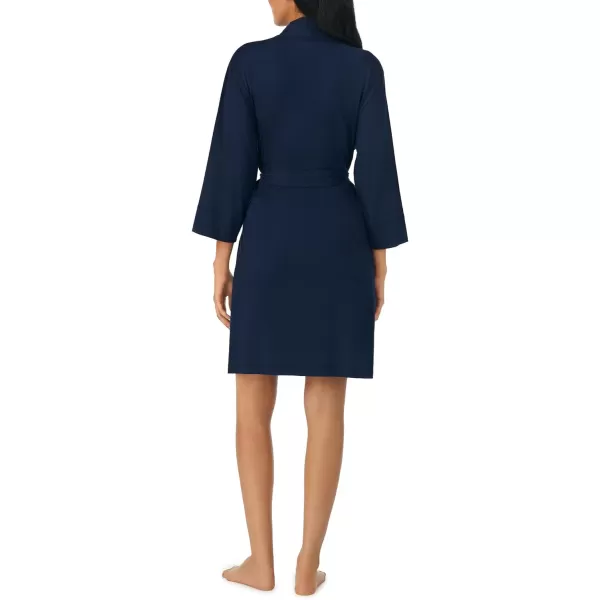 Nautica Womens Sleepwear Cotton Jersey Knit Robe Regular and Plus SizeNavy