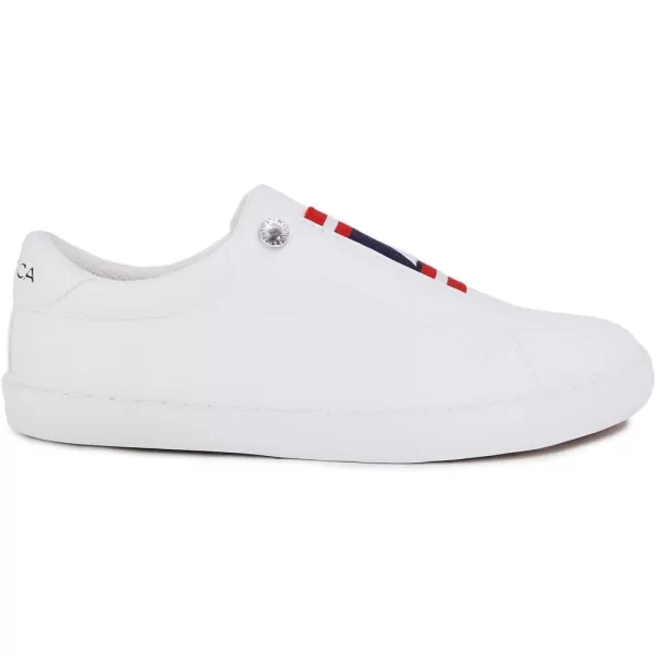 Nautica Womens SlipOn Shoes Fashionable and Comfortable Sneakers with Casual EleganceNitarawhite