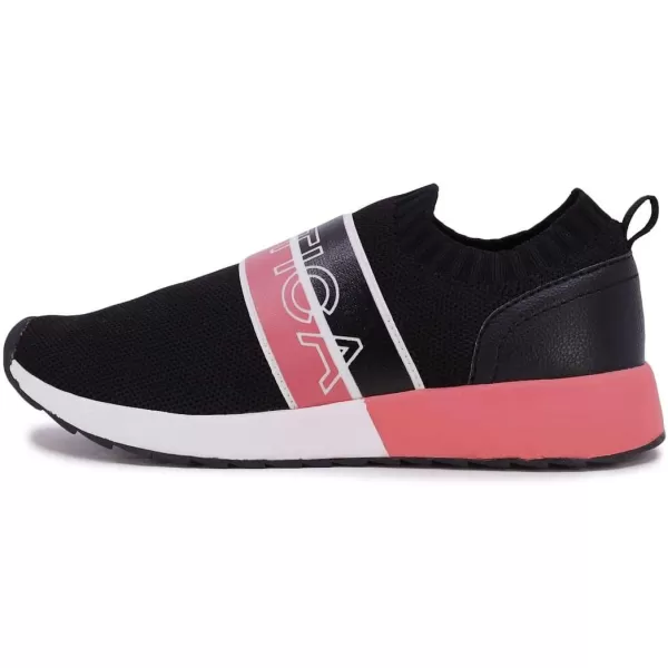 Nautica Womens SlipOn Sneakers  Comfortable Running Shoes Stylish  Easy to Wear  Perfect for Everyday WearAmiblack