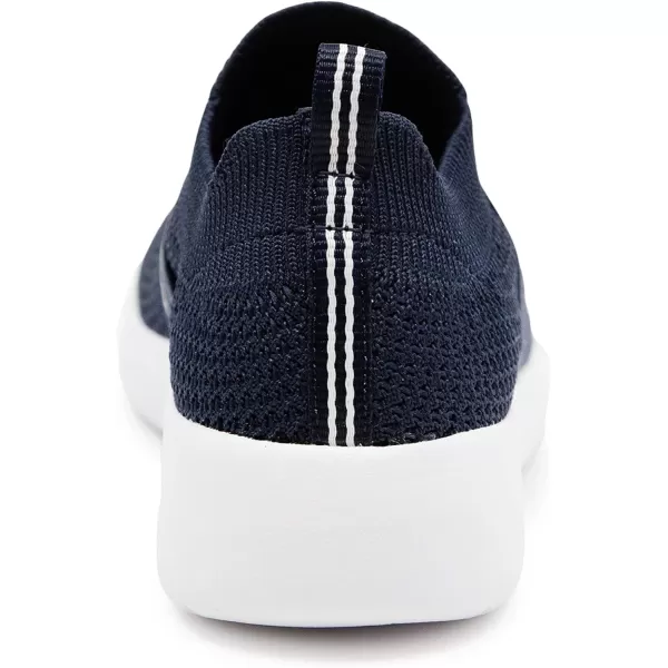 Nautica Womens SlipOn Sneakers  Comfortable Running Shoes Stylish  Easy to Wear  Perfect for Everyday WearNavy Knit