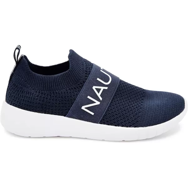 Nautica Womens SlipOn Sneakers  Comfortable Running Shoes Stylish  Easy to Wear  Perfect for Everyday WearNavy Knit