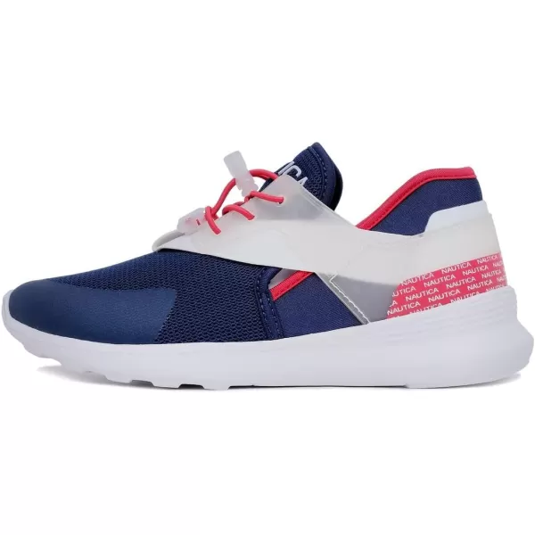 Nautica Womens SlipOn Sneakers  Comfortable Running Shoes Stylish  Easy to Wear  Perfect for Everyday WearRed White Bluelarke