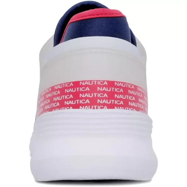 Nautica Womens SlipOn Sneakers  Comfortable Running Shoes Stylish  Easy to Wear  Perfect for Everyday WearRed White Bluelarke