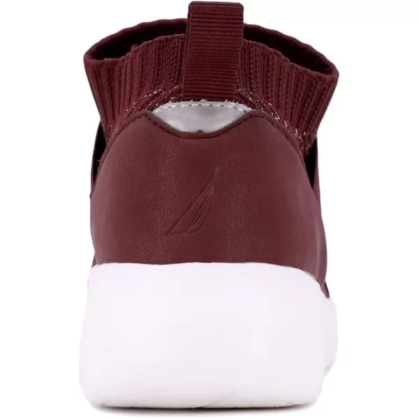 Nautica Womens SlipOn Sneakers  Comfortable Running Shoes Stylish  Easy to Wear  Perfect for Everyday WearVivienburgundy Metallic