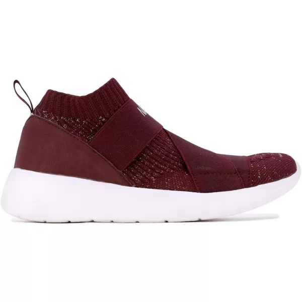 Nautica Womens SlipOn Sneakers  Comfortable Running Shoes Stylish  Easy to Wear  Perfect for Everyday WearVivienburgundy Metallic