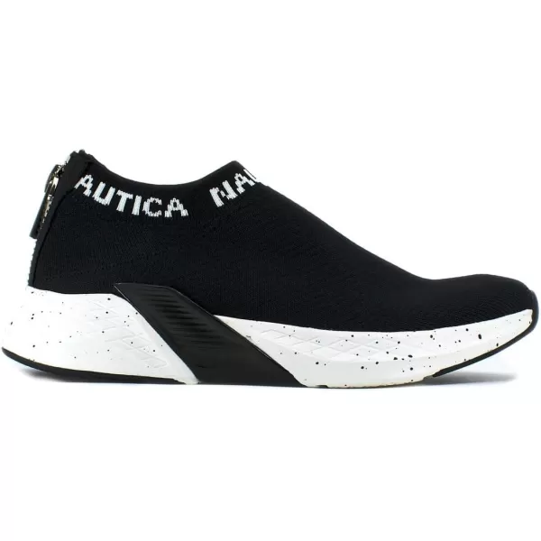 Nautica Womens SlipOn Sneakers  Comfortable Running Shoes Stylish amp Easy to Wear  Perfect for Everyday WearBlackferiha