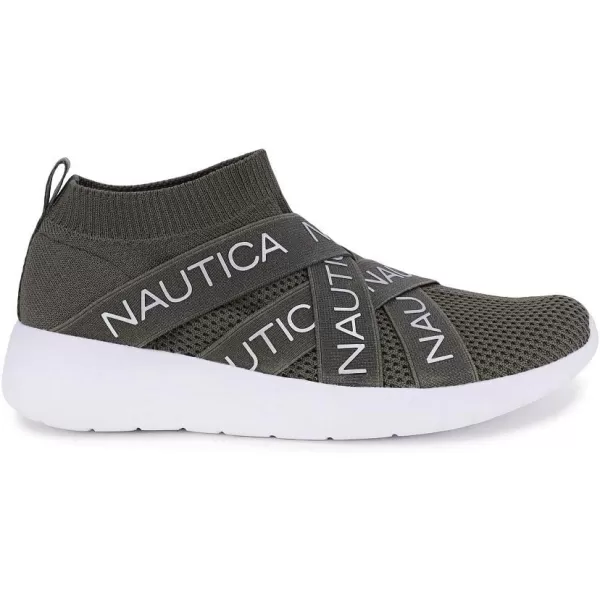 Nautica Womens SlipOn Sneakers  Comfortable Running Shoes Stylish amp Easy to Wear  Perfect for Everyday WearPatrikaolive Green