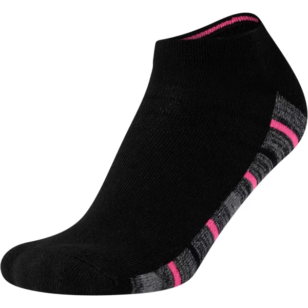 Nautica Womens Socks  Athletic Cushion Low Cut Socks 6 PackBlack