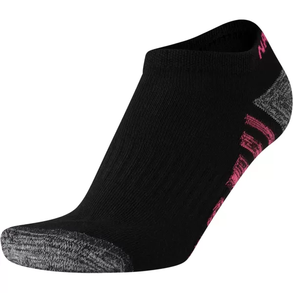 Nautica Womens Socks  Athletic Cushion Low Cut Socks 6 PackBlack Assortment