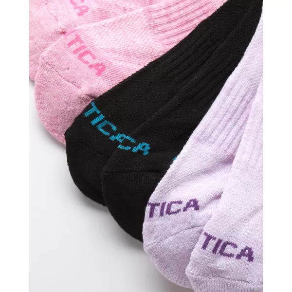 Nautica Womens Socks  Athletic Cushion Low Cut Socks 6 PackOrchid Heather