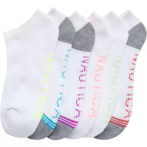 Nautica Womens Socks  Athletic Cushion Low Cut Socks 6 PackWhite