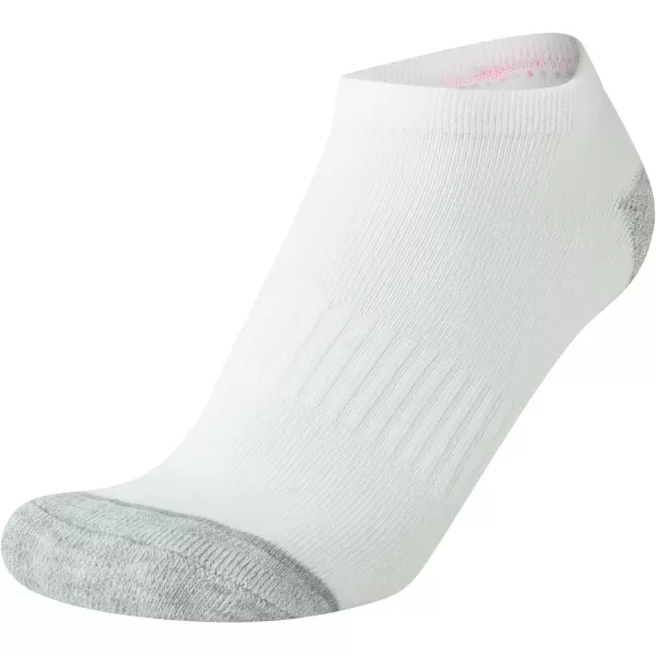 Nautica Womens Socks  Athletic Cushion Low Cut Socks 6 PackWhitePink