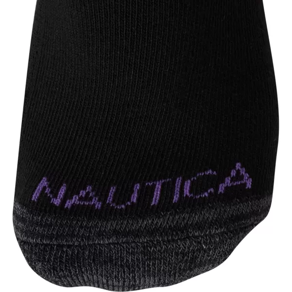 Nautica Womens Socks  Athletic Cushion Quarter Cut Socks 6 PackBlack