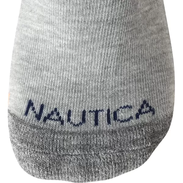 Nautica Womens Socks  Athletic Cushion Quarter Cut Socks 6 PackCharcoal Grey