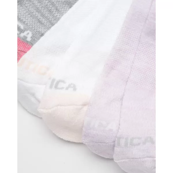 Nautica Womens Socks  Athletic Cushion Quarter Cut Socks 6 PackPurple Heather Assorted