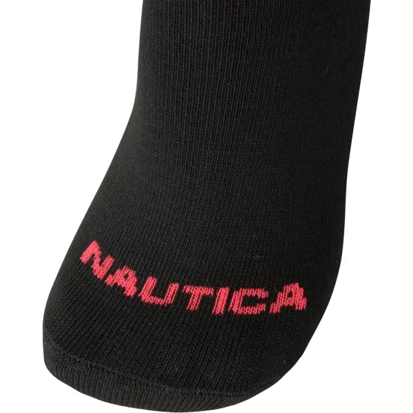 Nautica Womens Socks  Lightweight Athletic Low Cut Socks 6 PackBlack