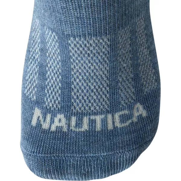 Nautica Womens Socks  No Show Cuff Liners 6 PackPink Assortment