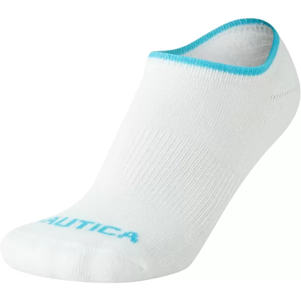 Nautica Womens Socks  No Show Cuff Liners 6 PackPink Multi