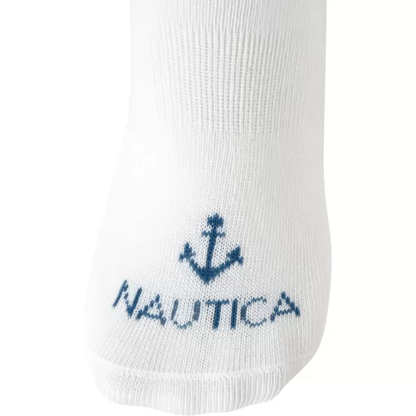 Nautica Womens Socks  No Show Cuff Liners 6 PackWhite