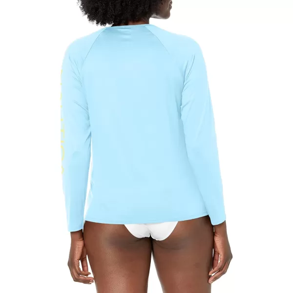 Nautica Womens Standard Long Sleeve Rashguard UPF 30 Uv Sun Protection Swim ShirtTeal