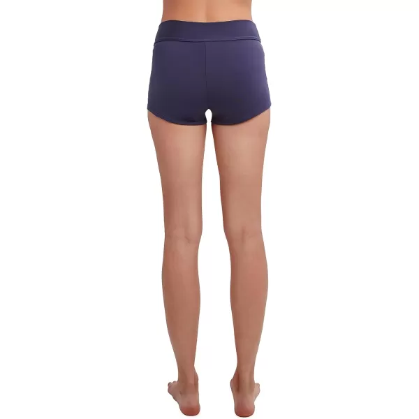 Nautica Womens Standard MidRise Flattering Wide Waistband Boy Leg Bikini Bottom SwimsuitDeep Sea Navy