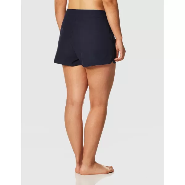 Nautica Womens Standard Solid 3 Core Stretch Boardshort with Adjustable Waistband CordDeep Sea