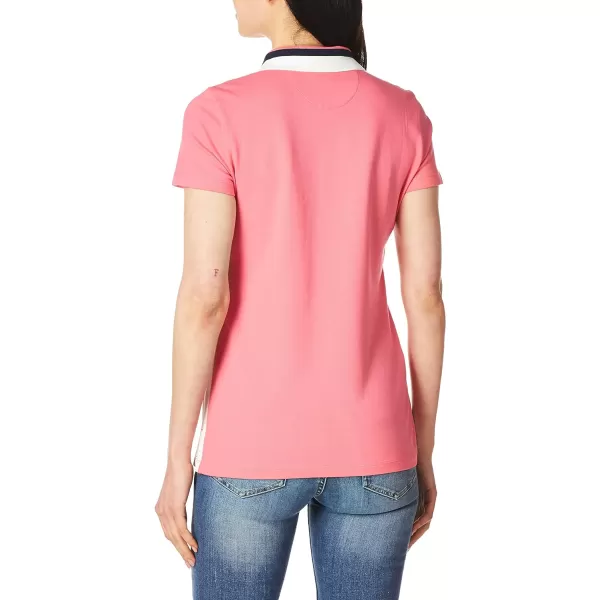 Nautica Womens Stretch Cotton Polo ShirtCamellia Rose