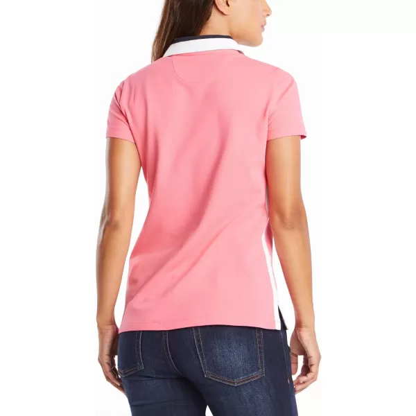 Nautica Womens Stretch Cotton Polo ShirtCamellia Rose