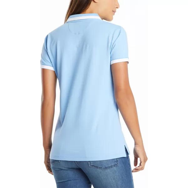 Nautica Womens Stretch Cotton Polo ShirtDella Robbia Blue