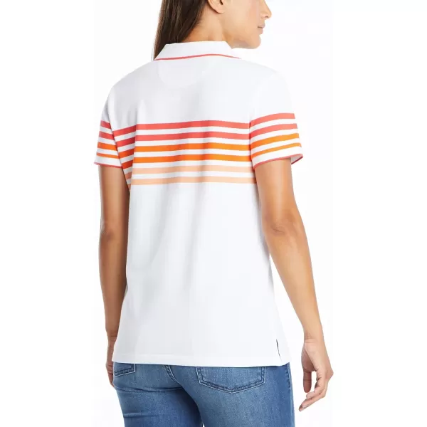 Nautica Womens Stretch Cotton Polo ShirtHibiscus