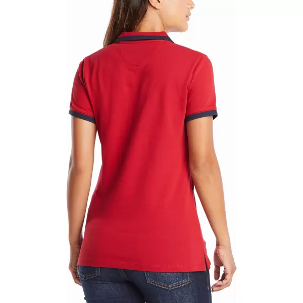 Nautica Womens Stretch Cotton Polo ShirtNautica Red