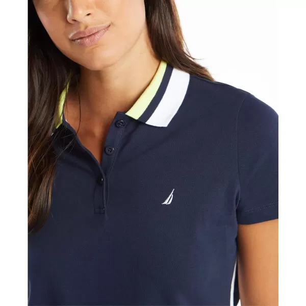 Nautica Womens Stretch Cotton Polo ShirtNavy Seas