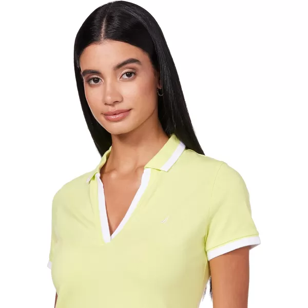 Nautica Womens Stretch Cotton Polo ShirtSlice of Lime