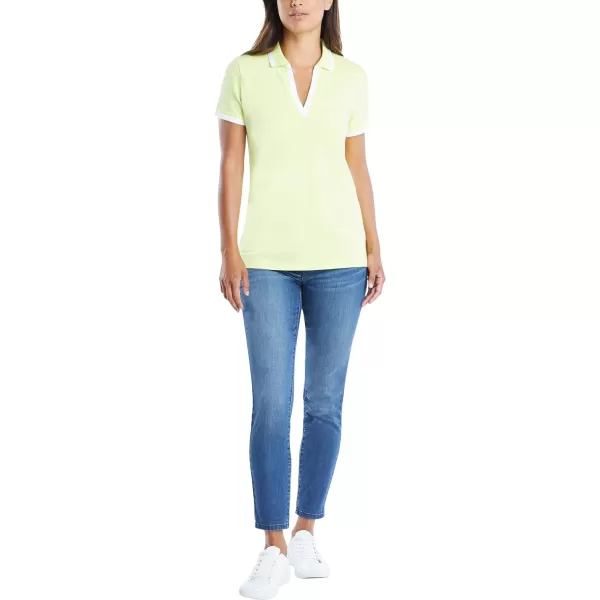 Nautica Womens Stretch Cotton Polo ShirtSlice of Lime