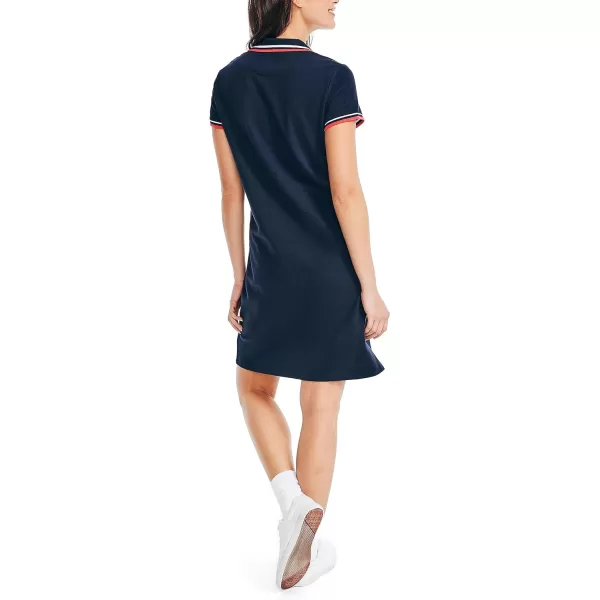 Nautica Womens Sustainably Crafted Ocean Polo DressNavy Seas