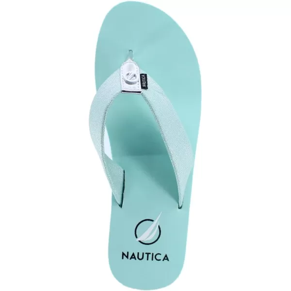 Nautica Womens Tedori Wedge Flip Flop High Fashion Beach Sandal Thong Style SlideAquakarsny