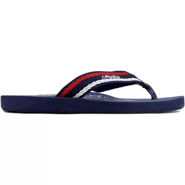 Nautica Womens Thong Strap Sandal FlipFlop Boat SlideNavy Logodune