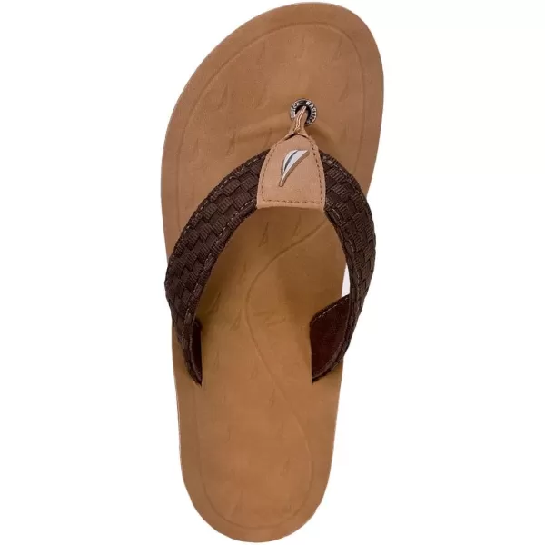 Nautica Womens Thong Strap Sandal FlipFlop Boat SlideNew Gulfbrown