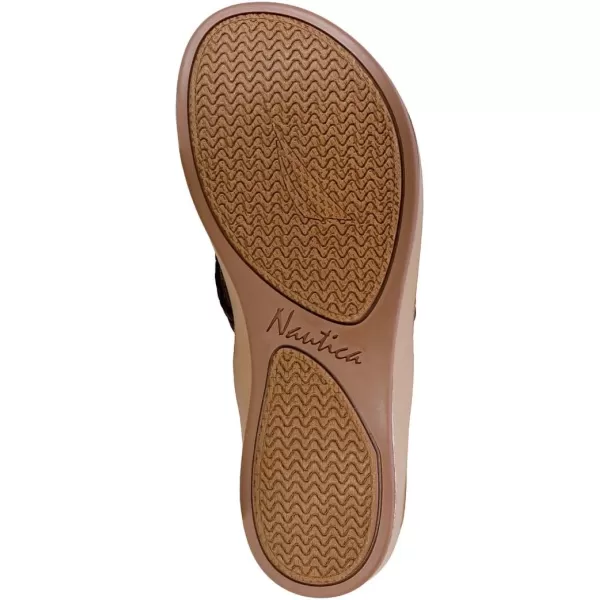 Nautica Womens Thong Strap Sandal FlipFlop Boat SlideNew Gulfbrown