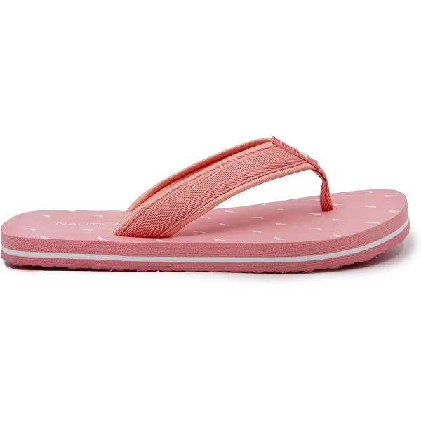 Nautica Womens Thong Strap Sandal FlipFlop Boat SlidePink