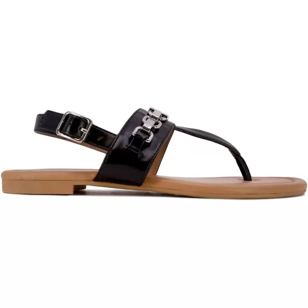 Nautica Womens Thong Strap Sandal FlipFlop Boat SlideReetablack