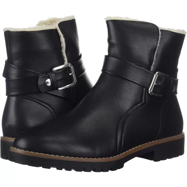 Nautica Womens Winter Boots  Ladies Faux Fur Lined Mid Calf Zipper Snow Riding ShoesBlack