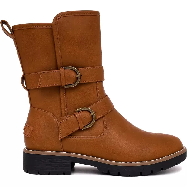 Nautica Womens Winter Boots  Ladies Faux Fur Lined Mid Calf Zipper Snow Riding ShoesCalavartan