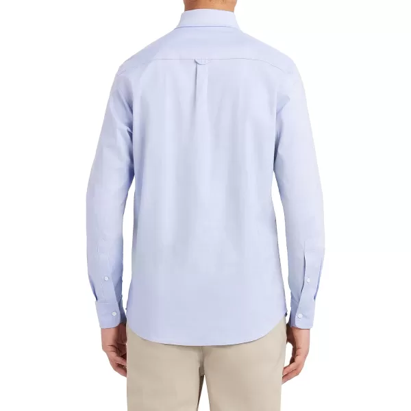 Nautica Young Mens School Uniform Long Sleeve Performance Oxford ButtonDown ShirtOx Blue