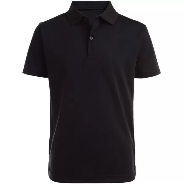 Nautica Young Mens Uniform Short Sleeve Performance PoloBlack